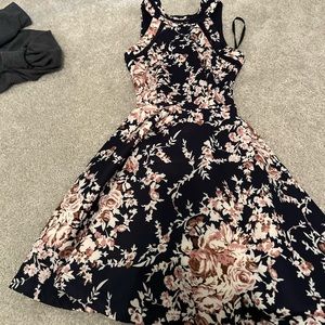 Navy flower dress